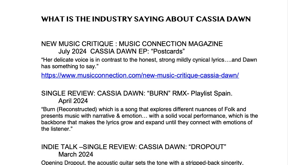 cassiadawn, reviews, music review, #cassiadawn, cassia dawn, cd release, ep release, singer songwriter, vocalist, musician, nashville, new ep, new music,